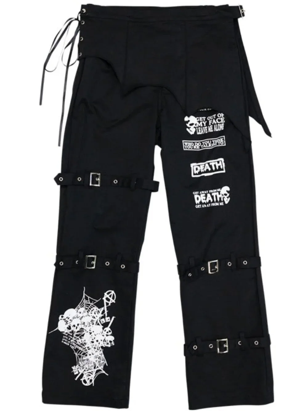 NEW ACDC RAG Punk Revival Bat Punk Pants -UNISEX